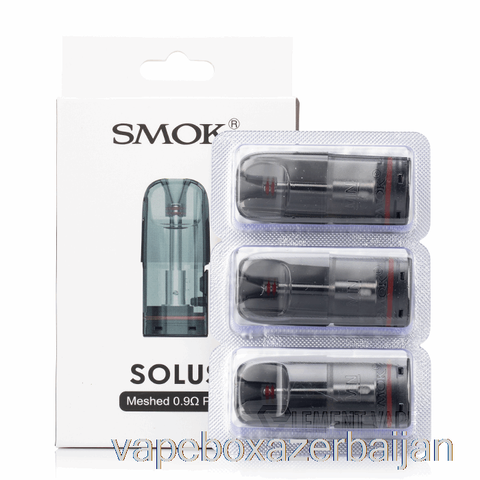 Vape Azerbaijan SMOK Solus 2 Replacement Pods 0.9ohm Meshed Pods